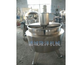 隆泽双向搅拌夹层锅200L蘑菇酱炒锅