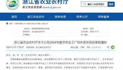 浙江发布“2024年数字农业工厂和未来农场”名单，这些菌企上榜